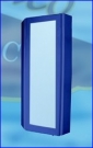 Шкаф угловой зеркальный МОНАКО синий